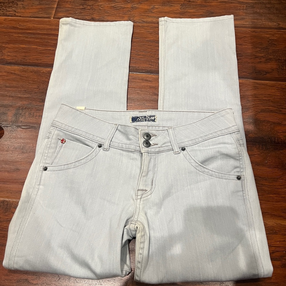 Hudson Jeans Gray Straight Leg Denim